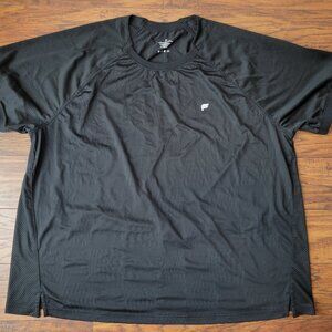 FABLETICS The Rec Breathable Mesh Sleeve Black Tee T-Shirt sz XXL 2X EUC Sporty